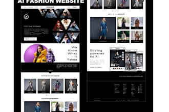 develop ai fashion website, ai shopping and ai clothing outfit generator website