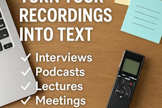 accurately transcribe your audio or video to text in english or spanish