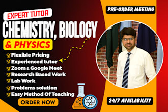 teach you chemistry, biology, physics basics to advanced