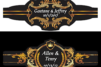 do modern cigar logo, bands, labels, brands, and box design