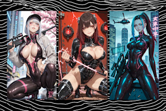 criar arte estilo anime, nsfw e sfw com ia do seu jeito