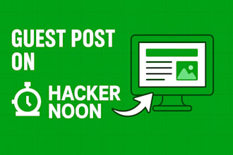 do guest post on hackernoon high authority tech site