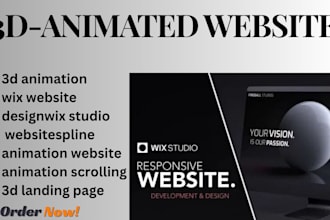 build 3d animated wix website interactive create 3d wix studio scrolling website