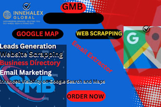 do google map gmb email extract business directory  lead generation web scraper