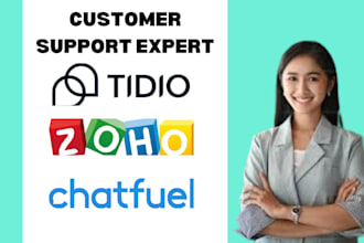 integrate chatfuel zoho CRM, and tidio for your automation needs