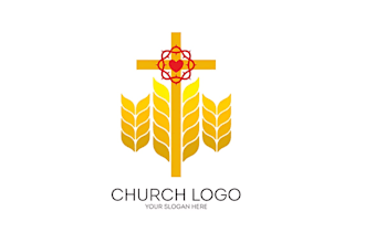 do modern and unique church religious or ministry logo