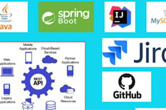 develop java applications in jsp,jsf,web services rest,soap on spring boot