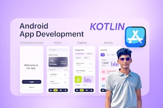 develop an android app using kotlin