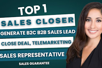 sales closer generate b2b d2d lead cold calling deal closing appointment setting