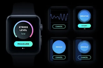 develop ai sleep tracking app, stress monitoring app, mental health tracker app