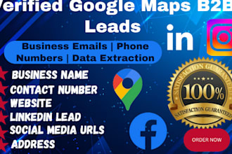 scrape verified google maps business emails lead generation b2b data extraction
