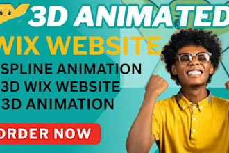 build 3d animated wix website interactive 3d wix studio scrolling website design