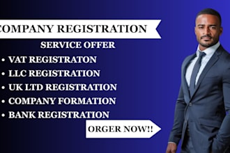 do US or UK compay registration ein cic registration and USA bank account