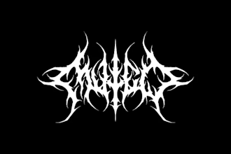 design death metal, slam, and brutal logo for you
