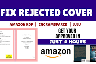 resize book cover, fix book cover, paperback book cover for amazon kdp