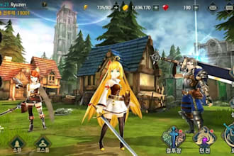 make anime style rpg game for mobile, pc rpg game creation,fantasy survival moba