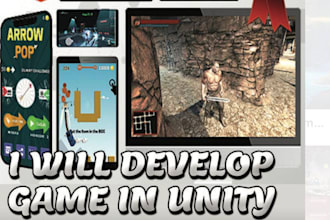 develop 2d unity game mobile game app development multiplayer game unity vfx