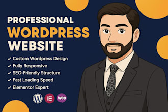 design a modern and responsive wordpress website for your business