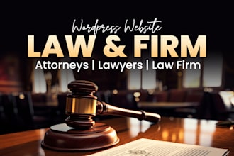 design SEO friendly and responsive lawyer, attorney and law firm website