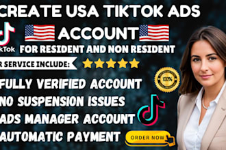 create tiktok ads account, tik tok ads manager for many countries