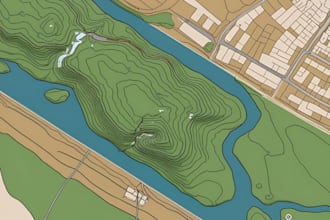 make topographic survey, land surveying map, contours map, from point topo data