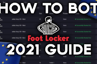 build shoes bot, snkrs bot, goat shoes bot , travis scott shoes, footlockler bot