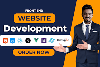 be your front end web developer, figma to react js, next js, html, hubspot