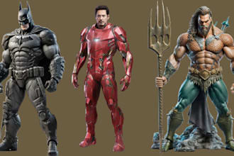 3d action figure 3d toy model 3d game character character model ue5 daz 3d blend