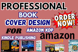 do book cover design for amazon kindle, amazon KDP book publishing, KDP