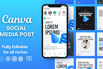 design instagram carousel posts and editable canva templates