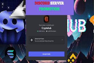 promote your crypto,trading, nft, gaming discord server to get real active user