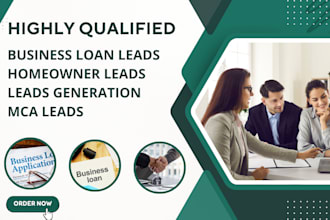 generate mca leads, business loan leads to set appointment