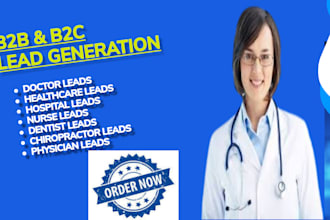 provide targeted valid leads of dentist doctor hospital chiropractor health care