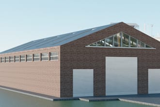 refurbish3d warehouse,industrial building,render store interior,factory exterior