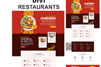 design event website booking platform restaurant site food order page event site