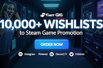 boost steam game promotion, steam game wishlist, steam game sales and marketing