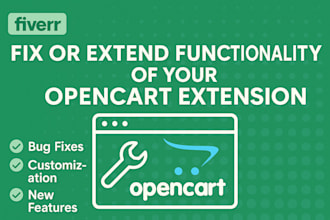 fix or extend functionality of your opencart extension