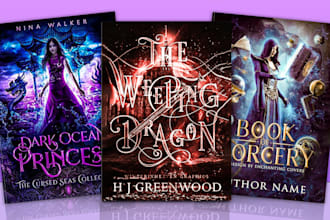 design fantasy and minimal book and ebook cover