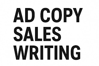 write advertising and sales copy