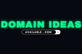 create 15 brandable domain names with availability check