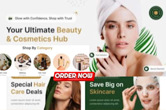 design a dynamic skincare shopify store beauty store spa website cosmetic store