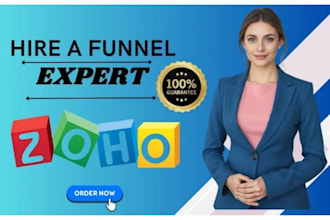 set up your zoho CRM, zoho creator, zoho campaigns, zoho form and zoho books