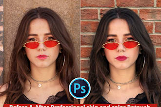 professionally retouch skin and color correct your photos