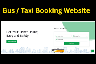 create a bus or taxi booking website