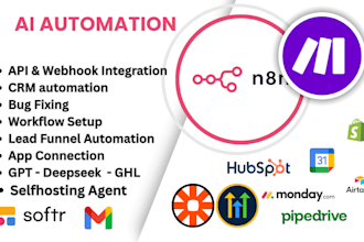 build ai agent mcp, gpt automation ghl integration with n8n zapier make com CRM