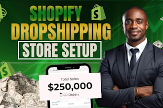 design a high converting shopify dropshipping store for automated passive income