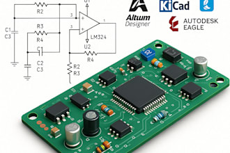 design circuit schematics, pcb layouts, and pcb boards for your project