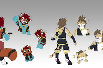 design high quality furry art, fursona character and furry badge