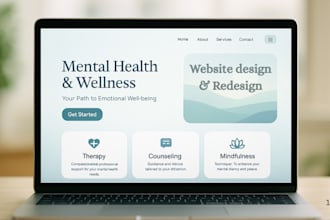 design wix medical therapy website wix mental health wellness website design