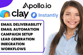 setup clay com monday crm workflow apollo io sequence instantly ai hubspot crm